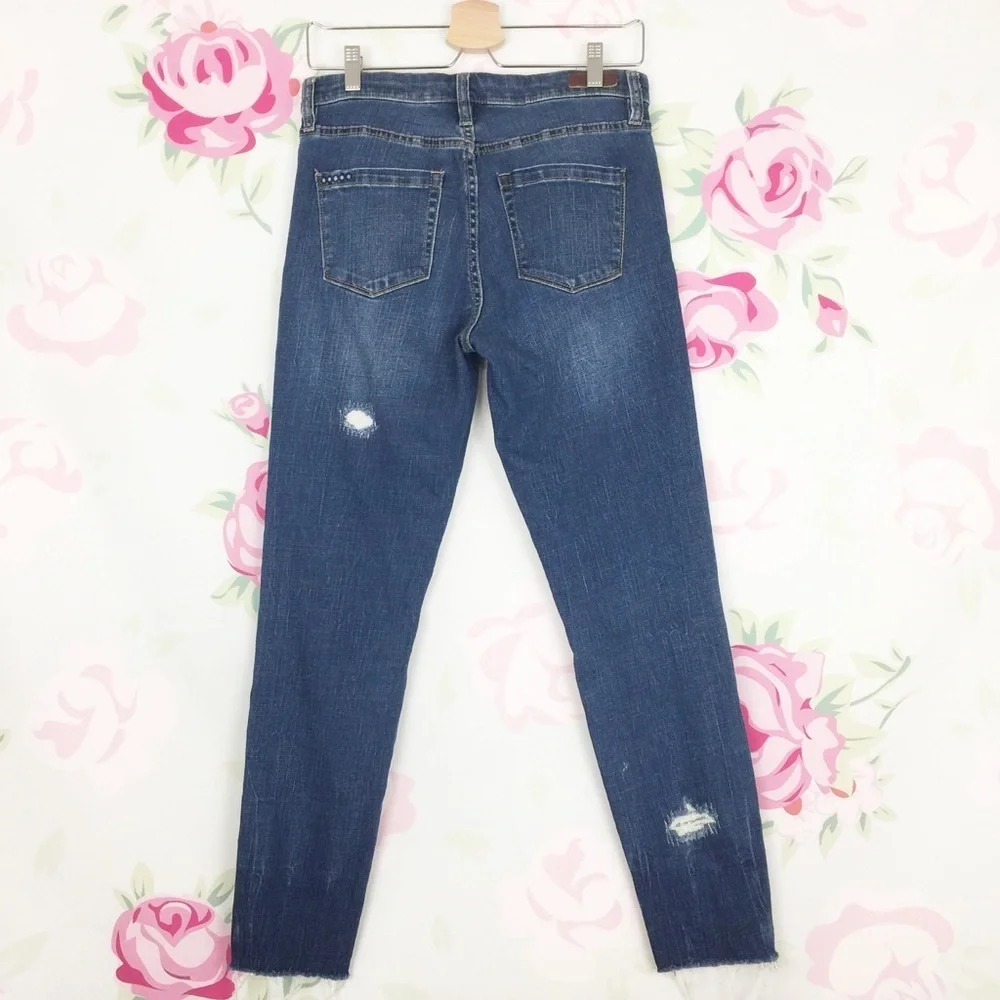 Blank NYC Midrise Distressed Skinny Denim Jeans 28 - Picture 5 of 7